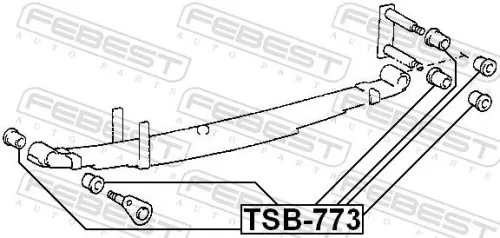 FEBEST FEBEST (TSB-773) Bushing, leaf spring 