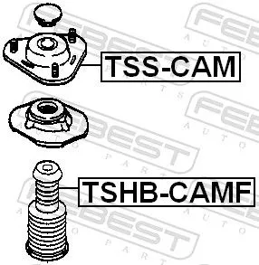 FEBEST FEBEST TSHB-CAMF Protective Cap/Bellow, shock absorber 
