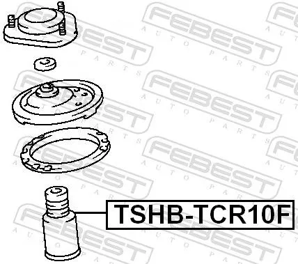 FEBEST FEBEST (TSHB-TCR10F) Protective Cap/Bellow, shock absorber 