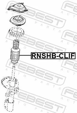 FEBEST FEBEST (RNSHB-CLIF) Protective Cap/Bellow, shock absorber 