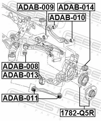 FEBEST FEBEST (ADAB-008) Mounting, control/trailing arm 