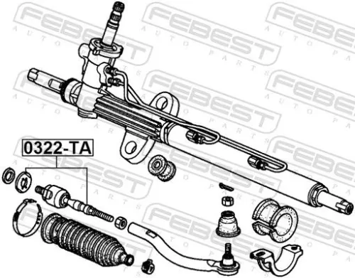 FEBEST FEBEST 0322-TA Front FEBEST Inner Tie Rod 