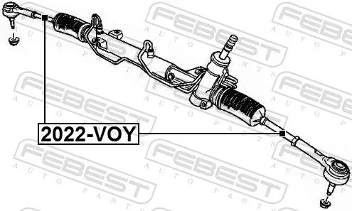FEBEST FEBEST (2022-VOY) Front FEBEST Inner Tie Rod 