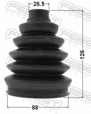 FEBEST FEBEST (2917P-DIIIATF) Bellow, drive shaft 