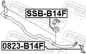 FEBEST FEBEST 0823-B14F FEBEST 0823-B14F Antiroll Bar Stabiliser Drop Link 