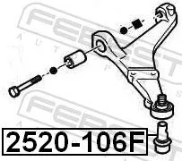 FEBEST FEBEST 2520-106F Ball Joint 
