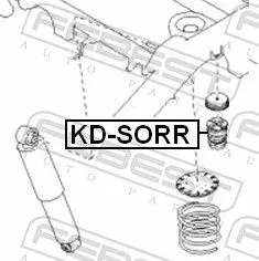 FEBEST FEBEST KD-SORR Rubber Buffer, suspension 