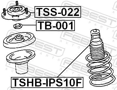 FEBEST FEBEST (TSHB-IPS10F) Protective Cap/Bellow, shock absorber 