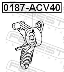 FEBEST FEBEST 0187-ACV40 Tensioner Pulley, V-ribbed belt 