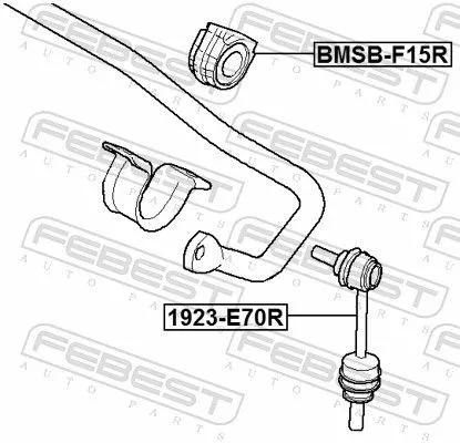 FEBEST FEBEST BMSB-F15R Mounting, stabiliser bar 
