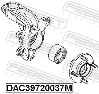 FEBEST FEBEST (DAC39720037M) Wheel Bearing 