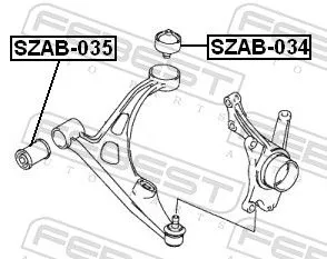 FEBEST FEBEST (SZAB-035) Mounting, control/trailing arm 