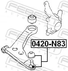 FEBEST FEBEST 0420-N83 Ball Joint 