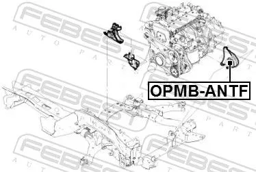FEBEST FEBEST OPMB-ANTF Front FEBEST Engine Mounting 