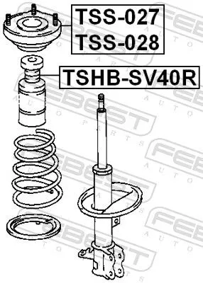FEBEST FEBEST (TSHB-SV40R) Protective Cap/Bellow, shock absorber 
