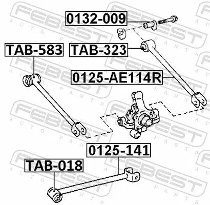 FEBEST FEBEST (0125-AE114R) Control/Trailing Arm, wheel suspension 
