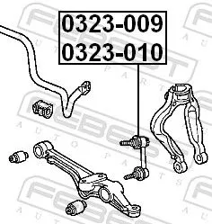 FEBEST FEBEST 0323-009 FEBEST 0323-009 Antiroll Bar Stabiliser Drop Link 