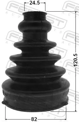 FEBEST FEBEST 2715-S80RH Inner FEBEST Drive Shaft Cv Boot Kit 