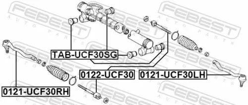 FEBEST FEBEST (TAB-UCF30SG) Mounting, steering gear 