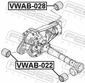 FEBEST FEBEST (VWAB-028) Mounting, differential 