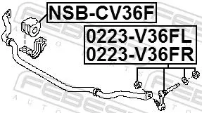 FEBEST FEBEST 0223-V36FR FEBEST 0223-V36FR Antiroll Bar Stabiliser Drop Link 