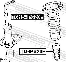FEBEST FEBEST (TSHB-IPS20F) Protective Cap/Bellow, shock absorber 