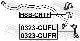 FEBEST FEBEST 0323-CUFR FEBEST 0323-CUFR Antiroll Bar Stabiliser Drop Link 