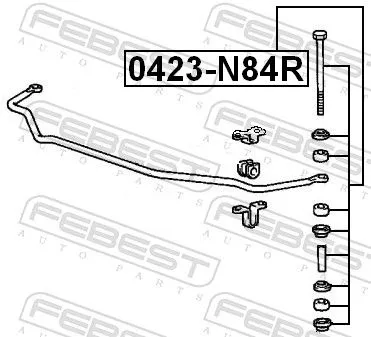 FEBEST FEBEST 0423-N84R FEBEST 0423-N84R Antiroll Bar Stabiliser Drop Link 