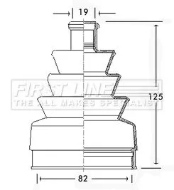 FIRST LINE FIRST LINE FCB2249  FIRST LINE Drive Shaft Cv Boot Kit 