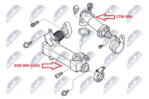 NTY NTY (EGR-BM-010A) Cooler, exhaust gas recirculation 