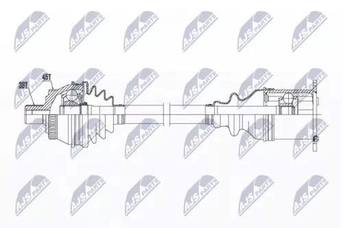 NTY NTY NPW-AU-015 NTY NPW-AU-015 Drive Shaft 