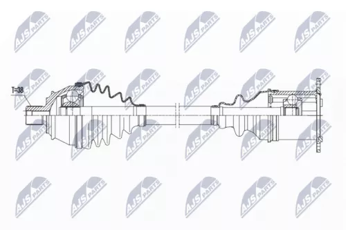 NTY NTY NPW-AU-021 NTY NPW-AU-021 Drive Shaft 