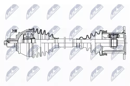 NTY NTY NPW-AU-034 NTY NPW-AU-034 Drive Shaft 