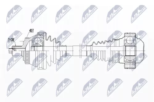 NTY NTY NPW-AU-046 NTY NPW-AU-046 Drive Shaft 