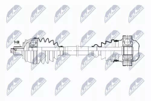 NTY NTY NPW-AU-050 NTY NPW-AU-050 Drive Shaft 
