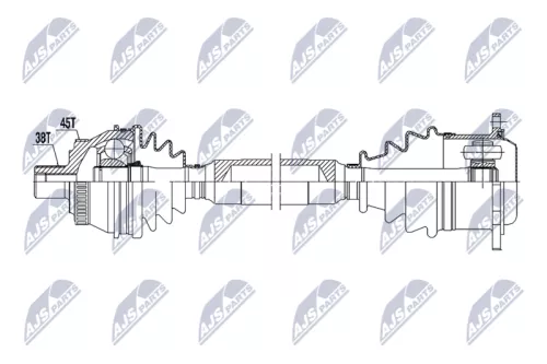 NTY NTY NPW-AU-065 NTY NPW-AU-065 Drive Shaft 