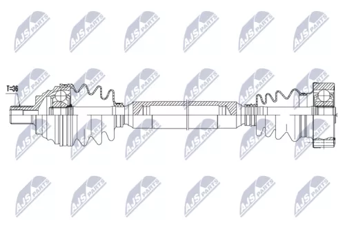 NTY NTY NPW-AU-067 NTY NPW-AU-067 Drive Shaft 