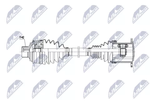 NTY NTY NPW-AU-073 NTY NPW-AU-073 Drive Shaft 