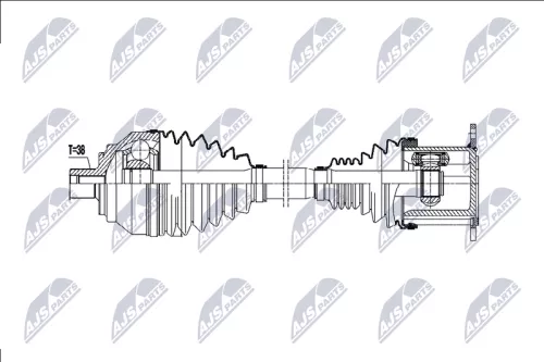 NTY NPW-AU-077 Drive Shaft
