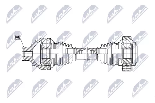 NTY NTY NPW-AU-080 NTY NPW-AU-080 Drive Shaft 