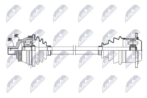 NTY NPW-AU-092 Drive Shaft