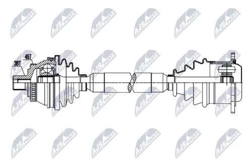 NTY NTY NPW-AU-094 NTY NPW-AU-094 Drive Shaft 