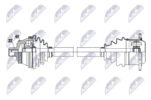 NTY NTY NPW-AU-095 NTY NPW-AU-095 Drive Shaft 