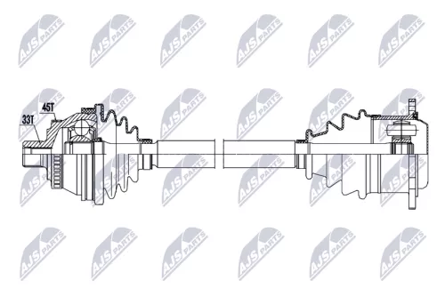 NTY NTY NPW-AU-096 NTY NPW-AU-096 Drive Shaft 