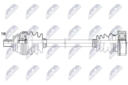 NTY NTY NPW-AU-103 NTY NPW-AU-103 Drive Shaft 