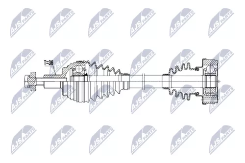 NTY NTY NPW-AU-107 NTY NPW-AU-107 Drive Shaft 