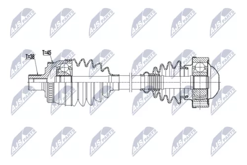 NTY NTY NPW-AU-109 NTY NPW-AU-109 Drive Shaft 