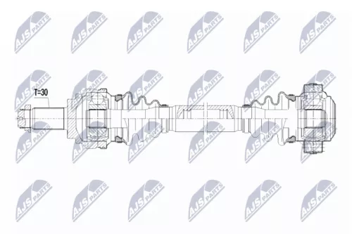 NTY NTY NPW-BM-037 NTY NPW-BM-037 Drive Shaft 