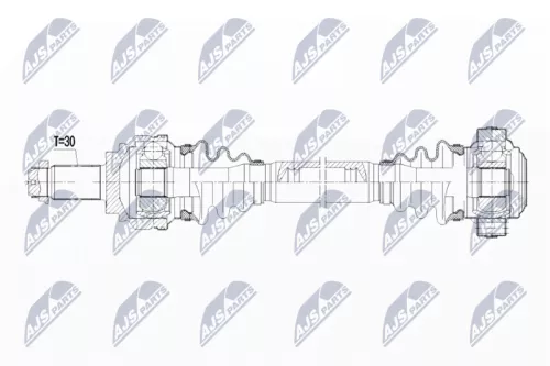 NTY NTY NPW-BM-038 NTY NPW-BM-038 Drive Shaft 