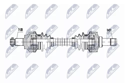 NTY NTY NPW-BM-051 NTY NPW-BM-051 Drive Shaft 